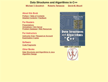 Tablet Screenshot of cpp.datastructures.net